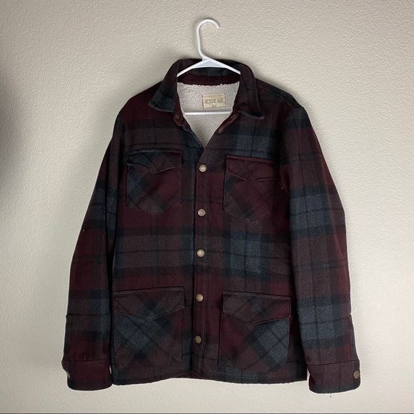Other - Active RS Plaid Jacket Sherpa Lined Size Medium
